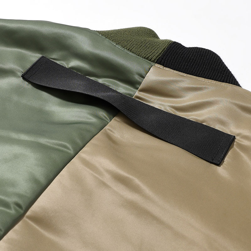 MA-1 JACKET -KHAKI×GRAY-