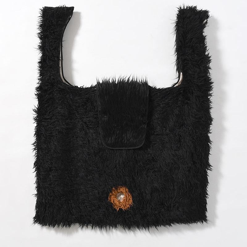 MASK TOTE BAG -BLACK2-