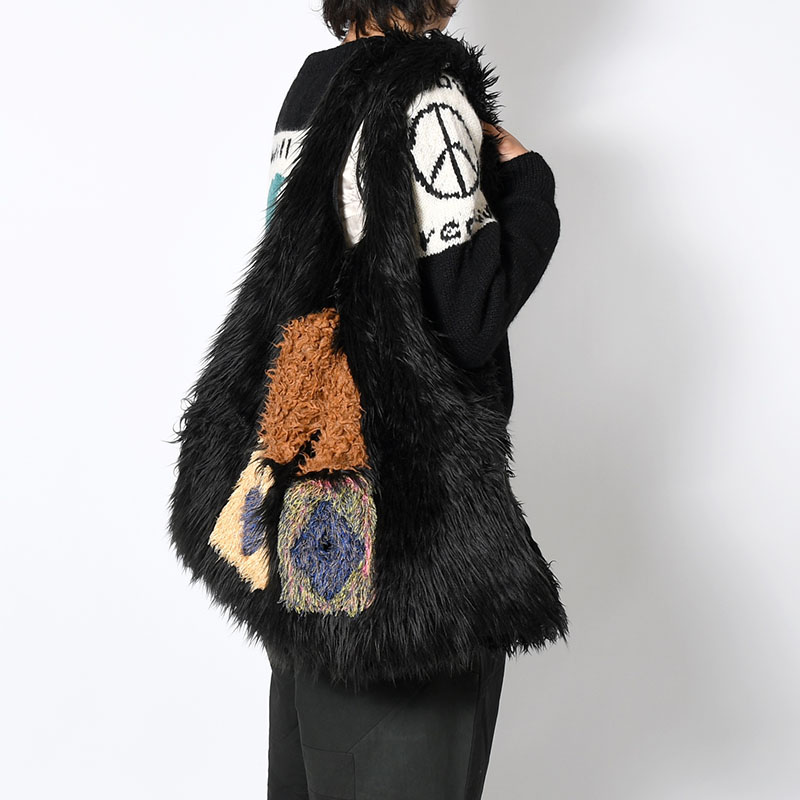 MASK TOTE BAG -BLACK2-