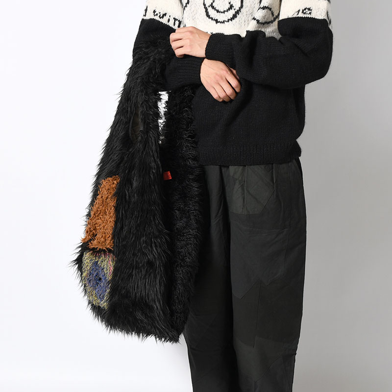 MASK TOTE BAG -BLACK2-