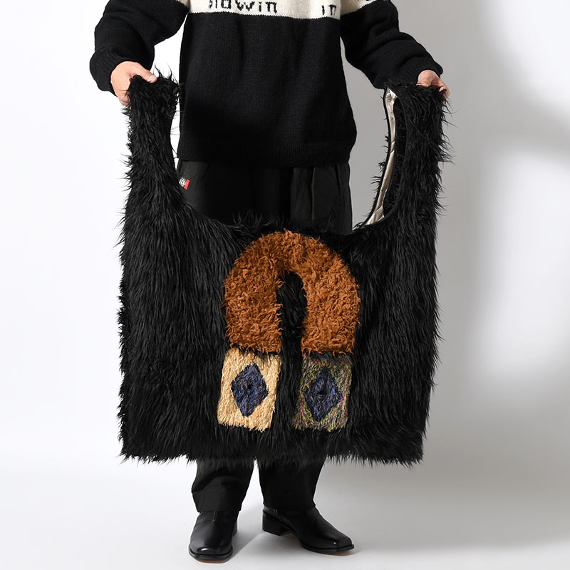 MASK TOTE BAG -BLACK2-