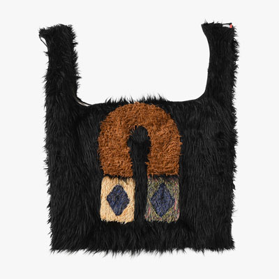 MASK TOTE BAG -BLACK2-