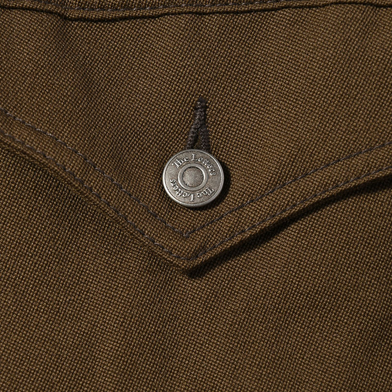 TRUCKER JACKET -WOOL LINEN TWILL- -MOCHA-