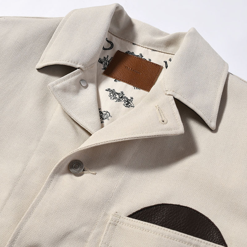 WORKERS JACKET -WOOL LINEN TWILL- -2.COLOR-