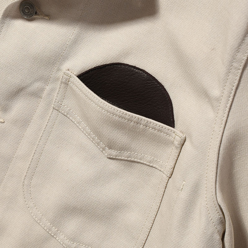 WORKERS JACKET -WOOL LINEN TWILL- -2.COLOR-