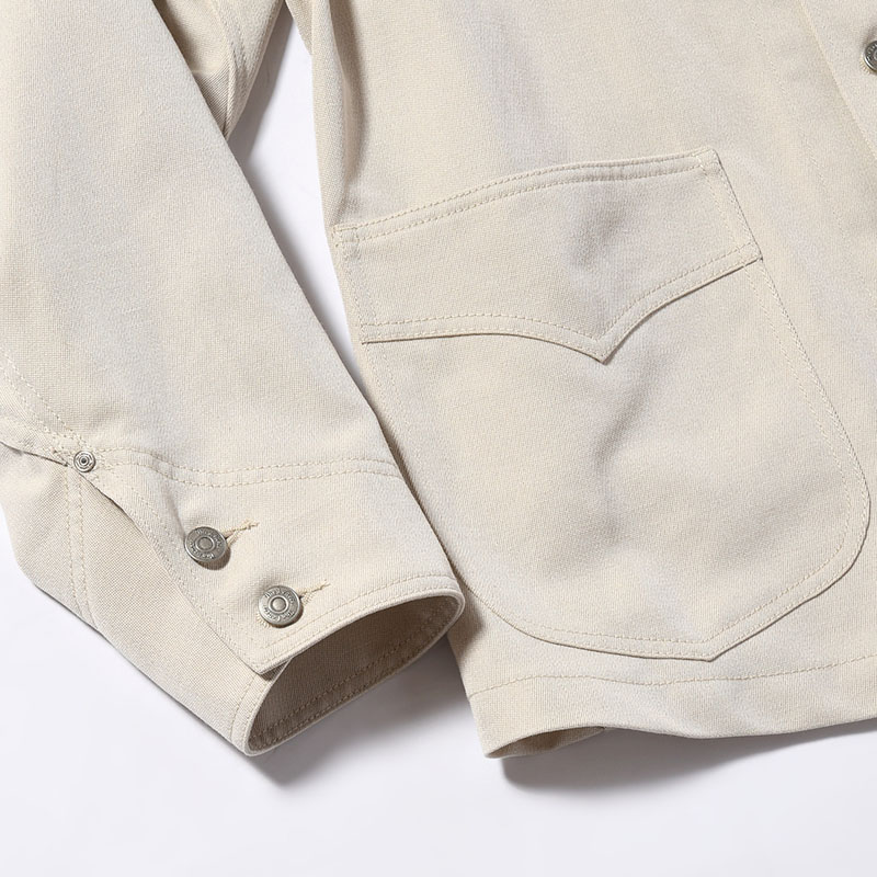 WORKERS JACKET -WOOL LINEN TWILL- -2.COLOR-