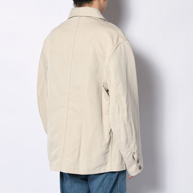 WORKERS JACKET -WOOL LINEN TWILL- -2.COLOR-