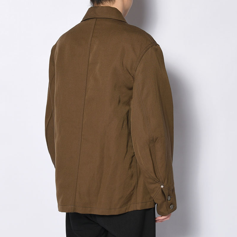 WORKERS JACKET -WOOL LINEN TWILL- -2.COLOR-