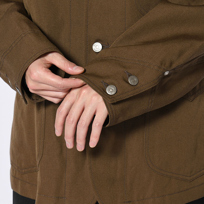 WORKERS JACKET -WOOL LINEN TWILL- -2.COLOR-