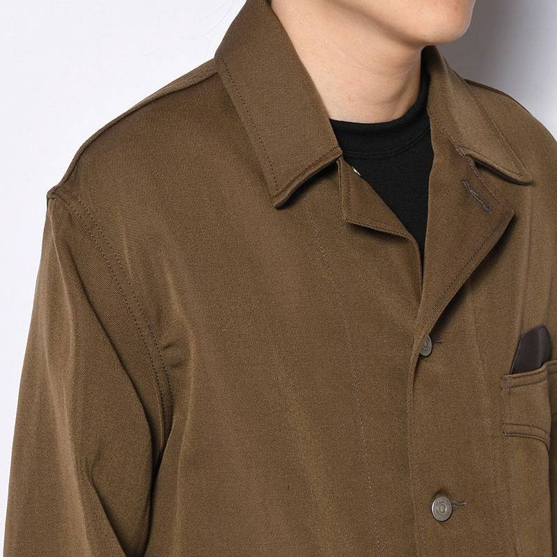 WORKERS JACKET -WOOL LINEN TWILL- -2.COLOR-