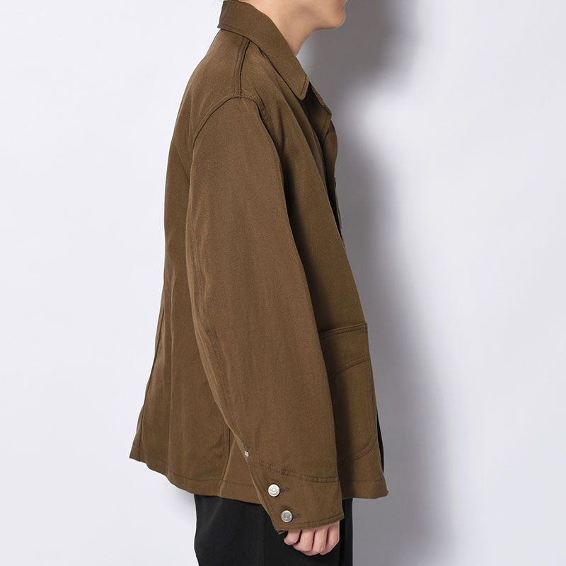WORKERS JACKET -WOOL LINEN TWILL- -2.COLOR-