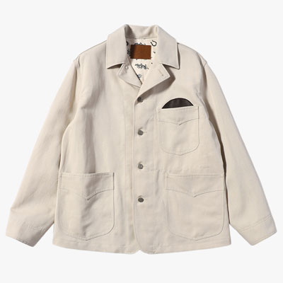 WORKERS JACKET -WOOL LINEN TWILL- -2.COLOR-