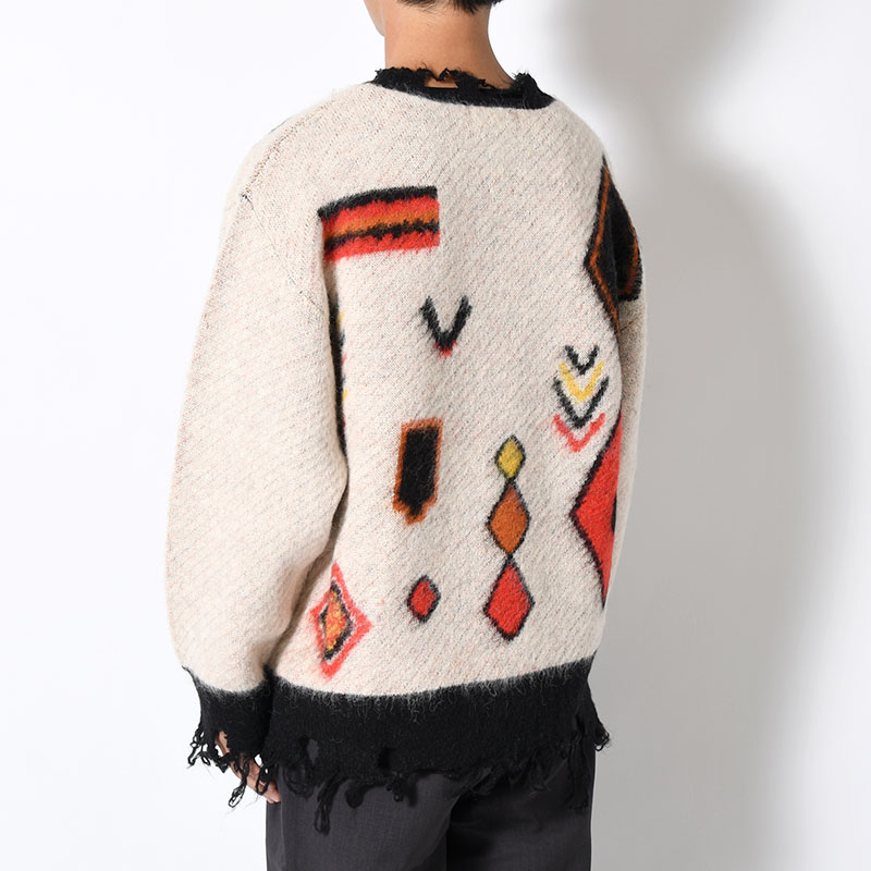BERBER DESIGN KNIT -OFF WHITE-
