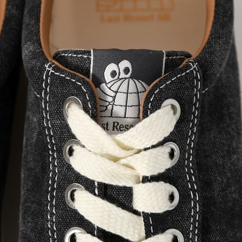 VM001 LO CANVAS -Washed Black/White-