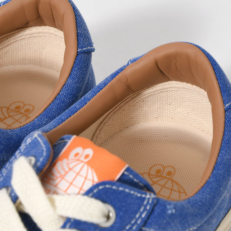 VM001 LO CANVAS -Washed Royal Blue/White-