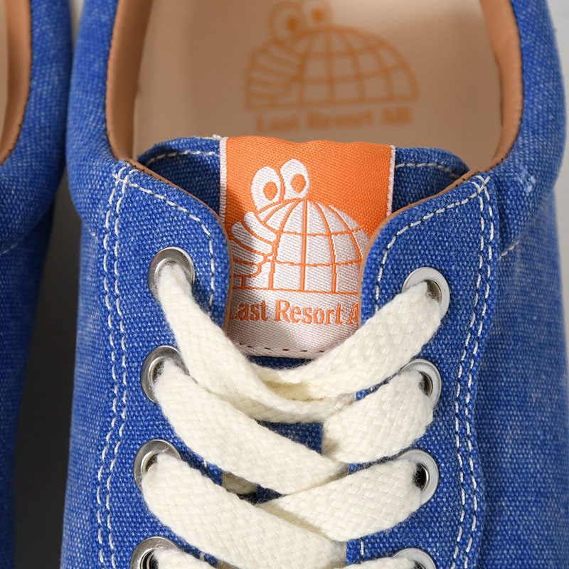 VM001 LO CANVAS -Washed Royal Blue/White-
