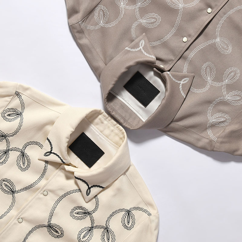 BOLERO EMBROIDERY JACKET -RAYON GABARDINE- -2.COLOR-