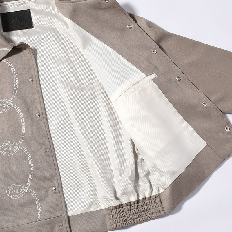 BOLERO EMBROIDERY JACKET -RAYON GABARDINE- -2.COLOR-