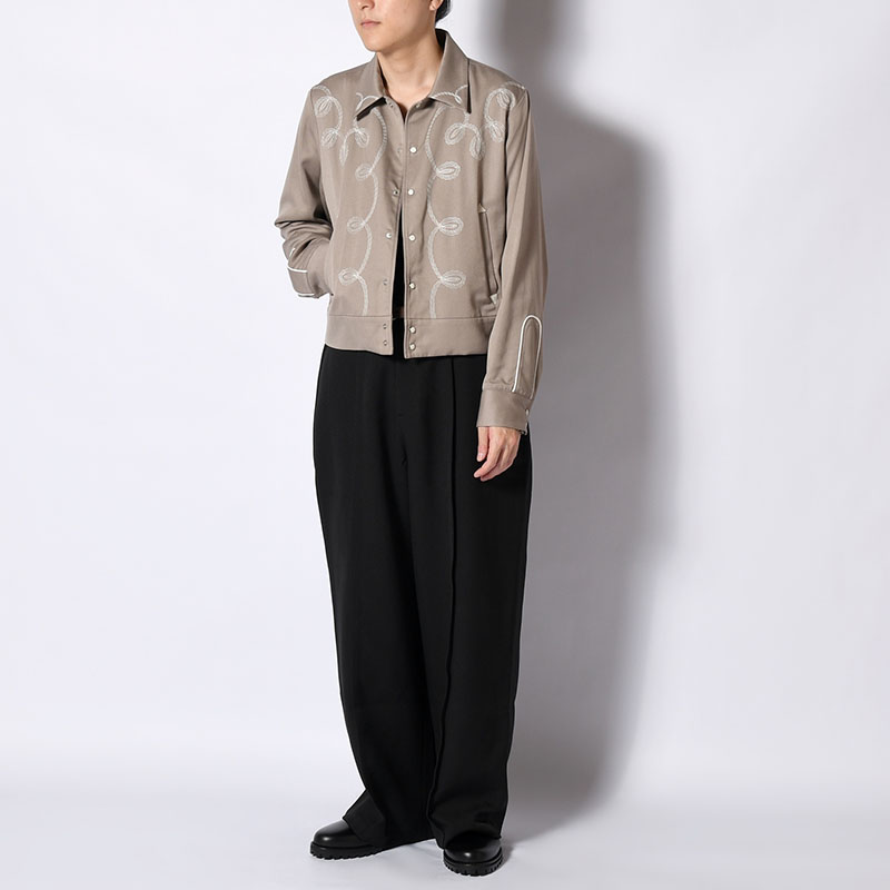 BOLERO EMBROIDERY JACKET -RAYON GABARDINE- -2.COLOR-