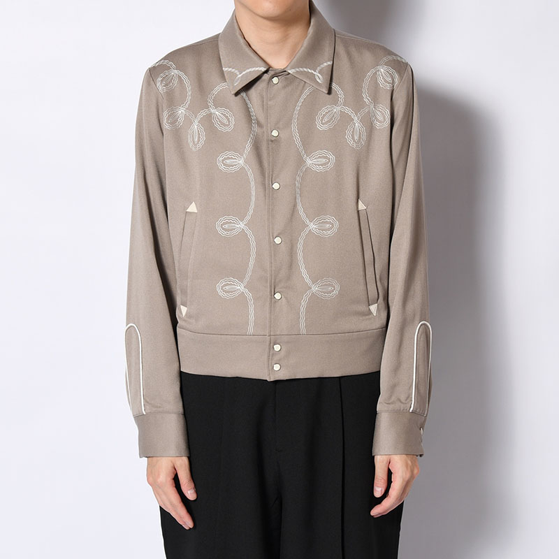 BOLERO EMBROIDERY JACKET -RAYON GABARDINE- -2.COLOR-