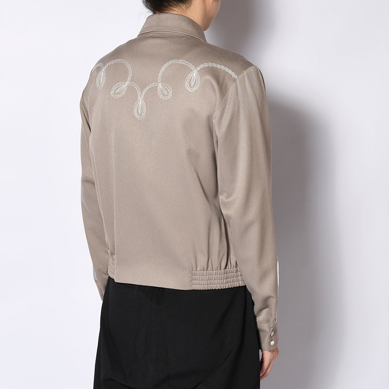 BOLERO EMBROIDERY JACKET -RAYON GABARDINE- -2.COLOR-
