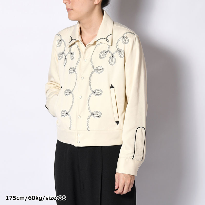 BOLERO EMBROIDERY JACKET -RAYON GABARDINE- -2.COLOR-