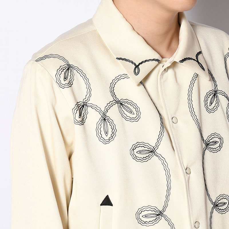 BOLERO EMBROIDERY JACKET -RAYON GABARDINE- -2.COLOR-