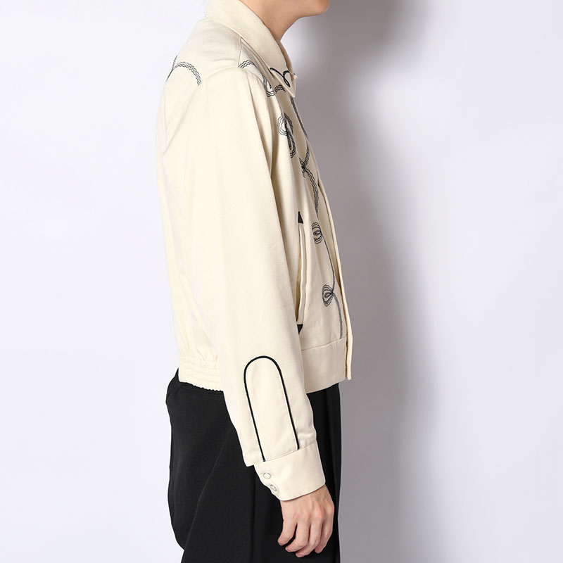 BOLERO EMBROIDERY JACKET -RAYON GABARDINE- -2.COLOR-