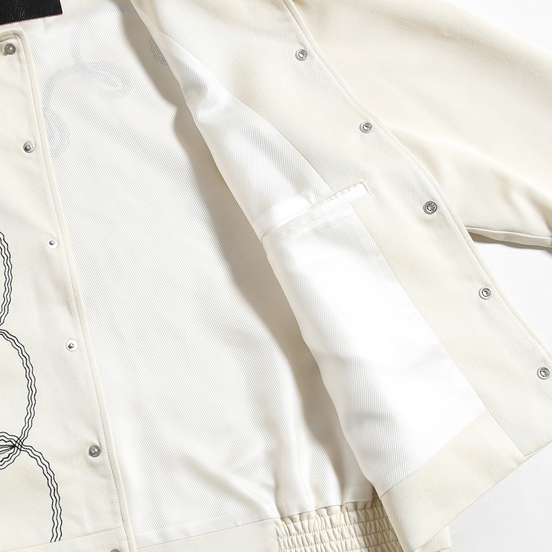 BOLERO EMBROIDERY JACKET -RAYON GABARDINE- -ECRU-