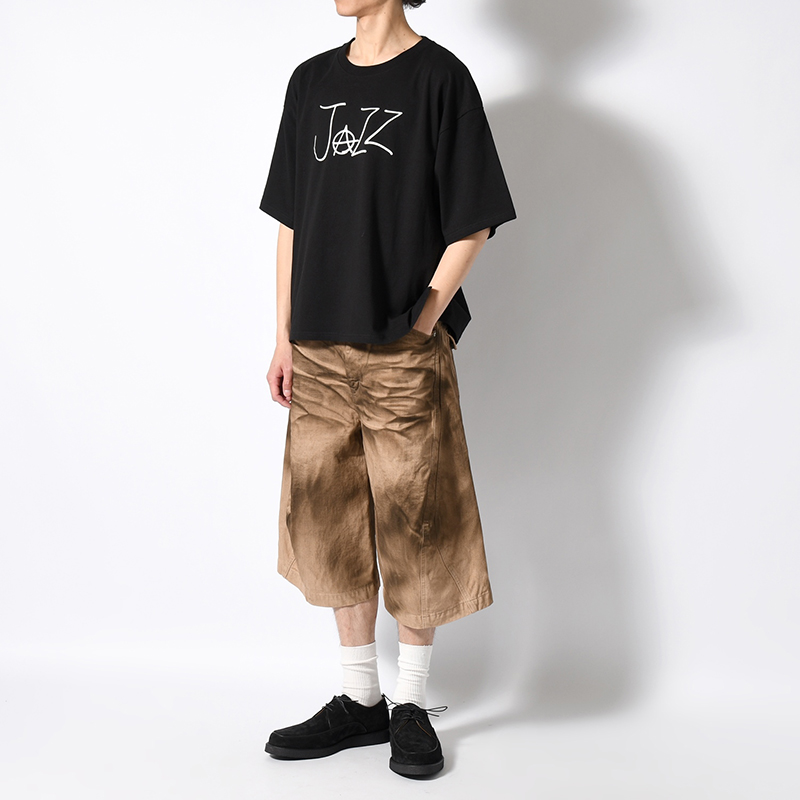 3D TWISTED JORTS -CRAZY DIRTY WASHED TAN-