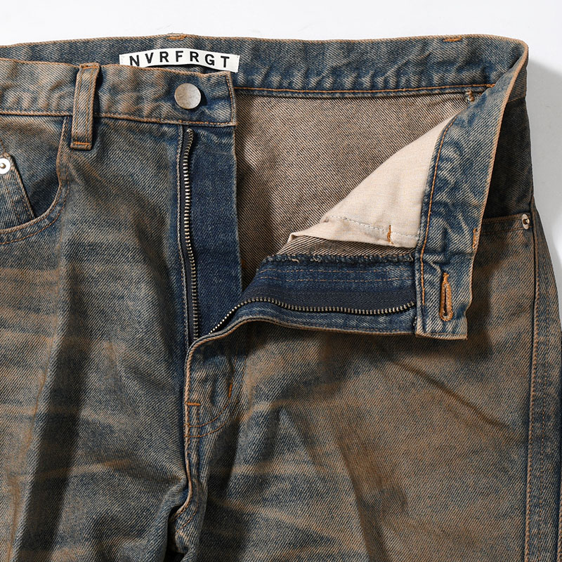 3D TWISTED WIDE LEG JEANS MUD FADED -2.COLOR-