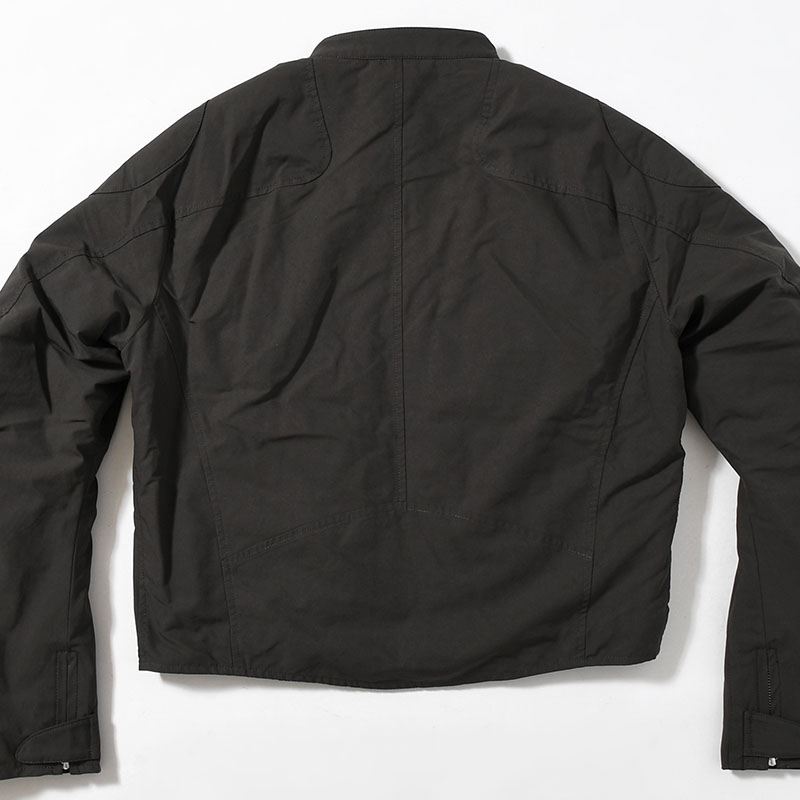 PADDED MOTORCYCLE JACKET -CHARCOAL-