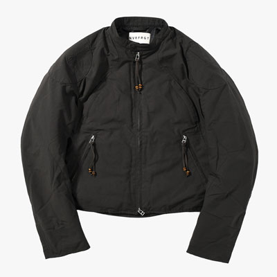 PADDED MOTORCYCLE JACKET -CHARCOAL-