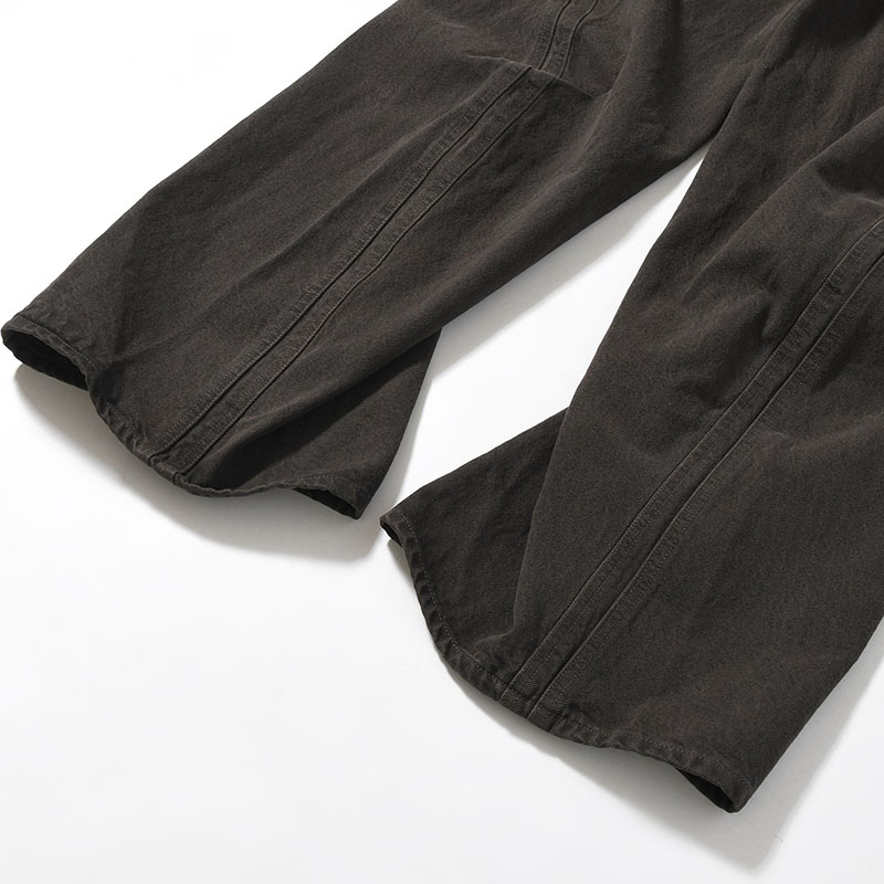 3D TWISTED WIDE LEG JEANS BLACK DENIM -2.COLOR-