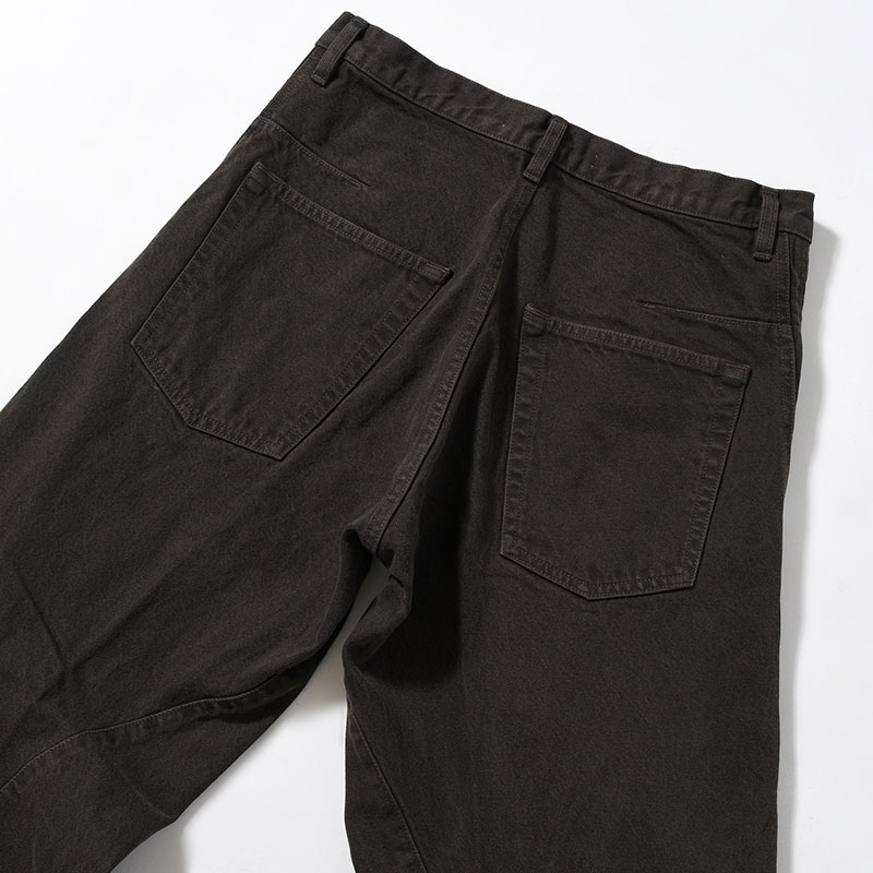 3D TWISTED WIDE LEG JEANS BLACK DENIM -2.COLOR-