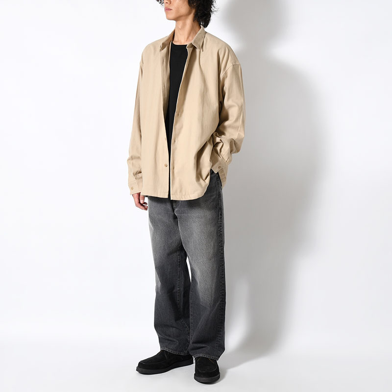 ORGANIC COTTON FLANNEL SHIRT JACKET -3.COLOR-