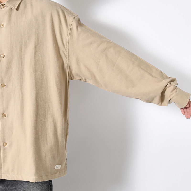 ORGANIC COTTON FLANNEL SHIRT JACKET -3.COLOR-