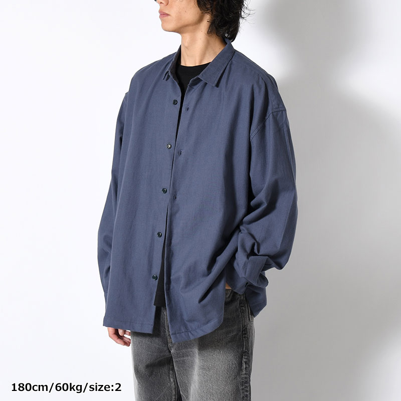 ORGANIC COTTON FLANNEL SHIRT JACKET -3.COLOR-