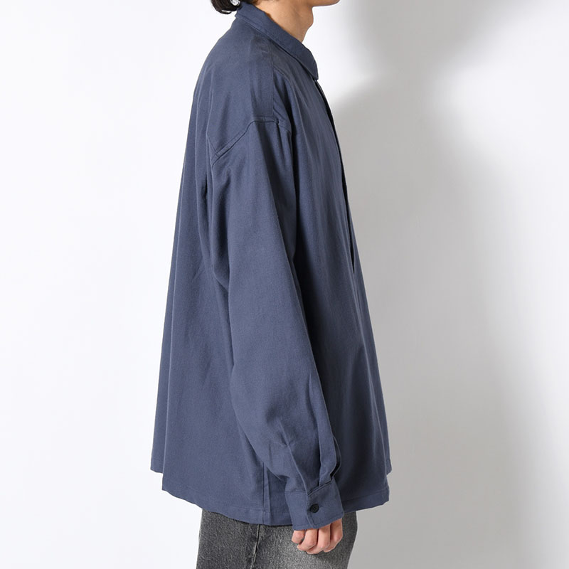 ORGANIC COTTON FLANNEL SHIRT JACKET -3.COLOR-