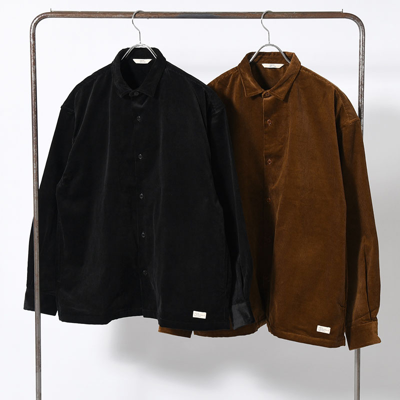 ORGANIC COTTON CORDUROY SHIRT JACKET -2.COLOR-