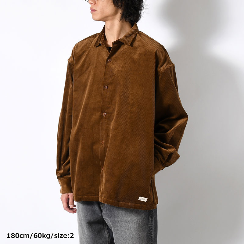 ORGANIC COTTON CORDUROY SHIRT JACKET -2.COLOR-
