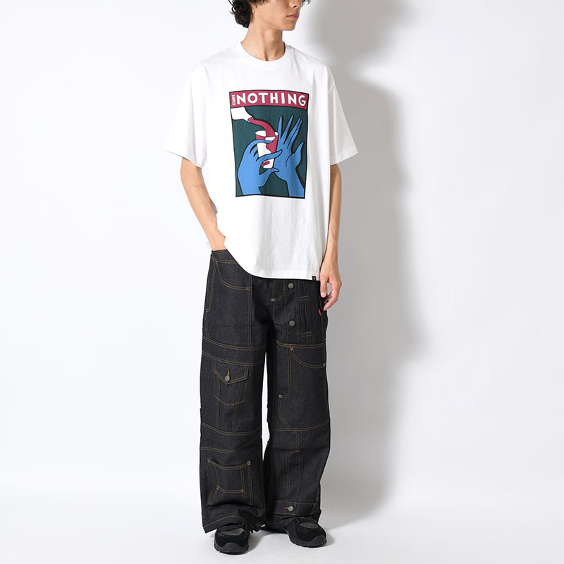 SUPER NOTHING T-SHIRT -WHITE-