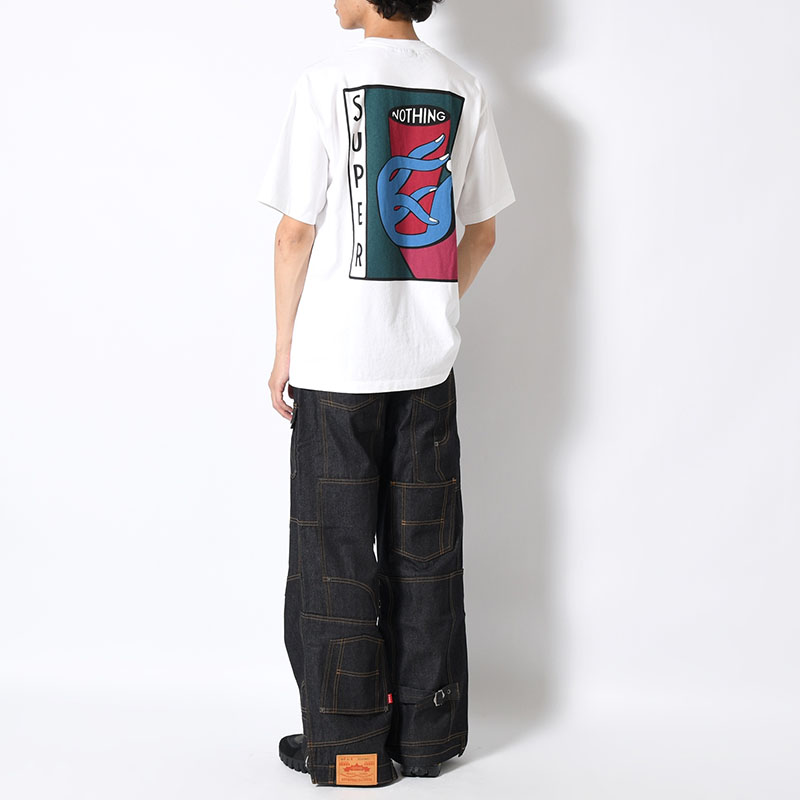 SUPER NOTHING T-SHIRT -WHITE-