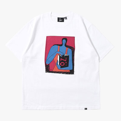 NO BOOKS T-SHIRT -WHITE-