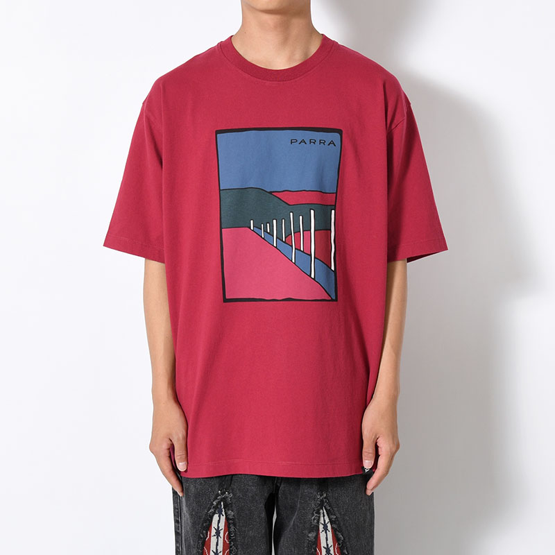BEACH PARKING T-SHIRT -RASPBERRY-
