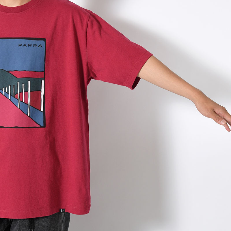 BEACH PARKING T-SHIRT -RASPBERRY-