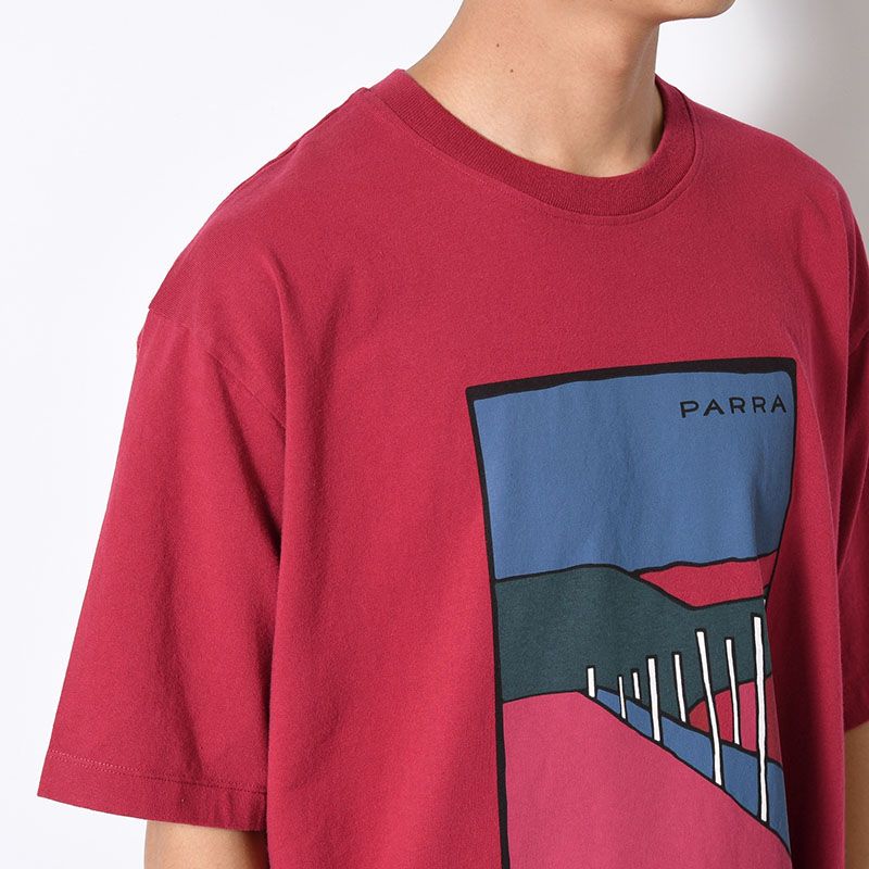 BEACH PARKING T-SHIRT -RASPBERRY-