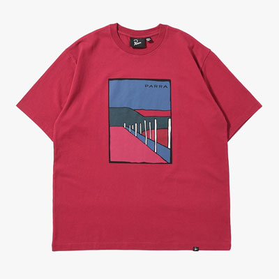 BEACH PARKING T-SHIRT -RASPBERRY-