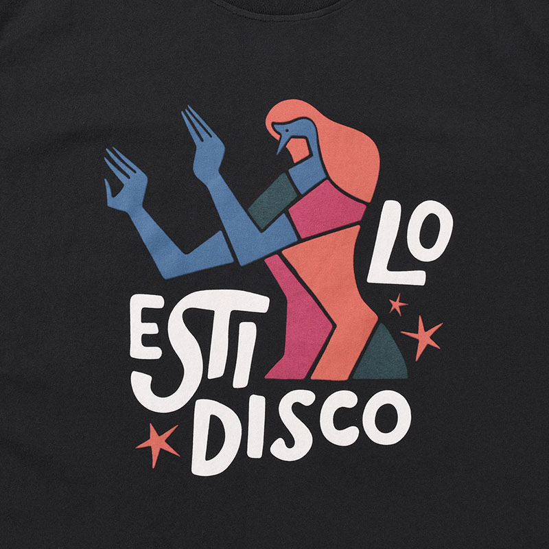 EL STILO DISCO T-SHIRT -BLACK-