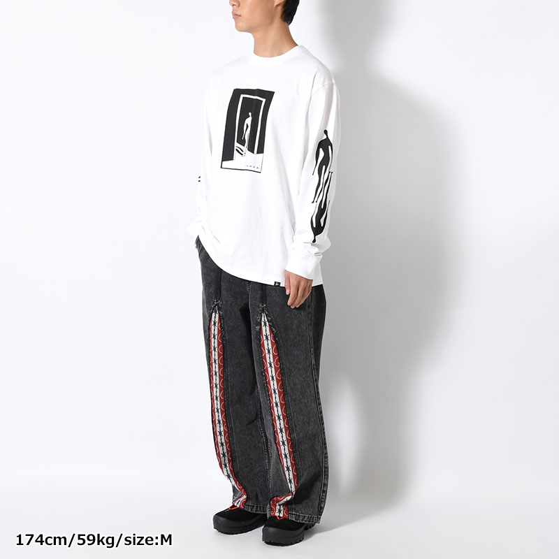 THE HOTEL LONG SLEEVE T-SHIRT -WHITE-